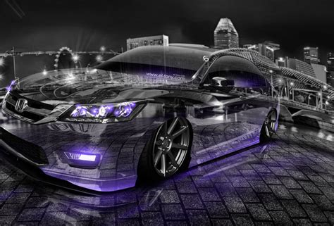 Обои Tony Kokhan Honda Accord JDM Tuning Crystal City Fish Eye