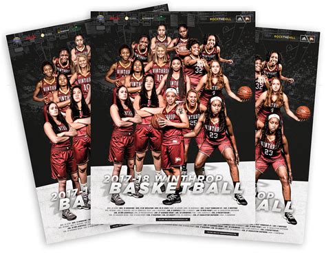 2017-18 Winthrop Basketball Print Collateral on Behance