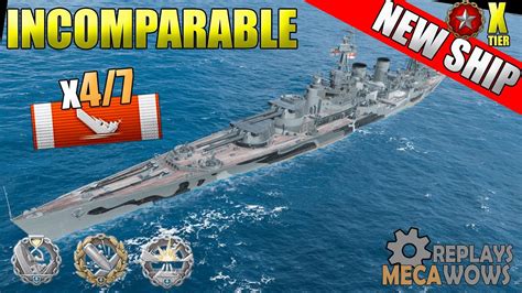 NEW SHIP Incomparable 510mm GUNS RANKED BATTLE 4 Kills World Of