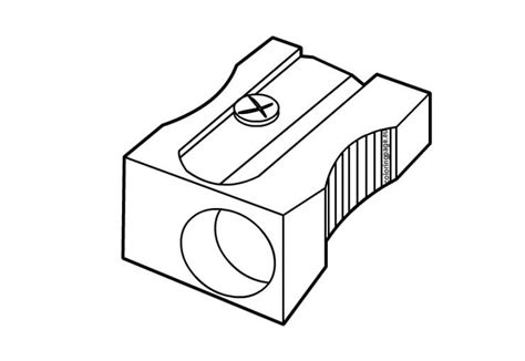 Pencil Sharpener Coloring Page