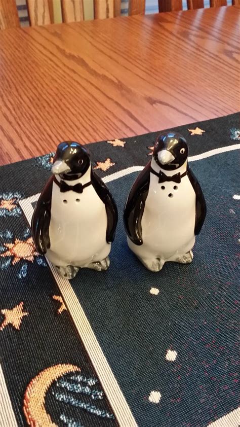 Vintage Otagari Penguin Salt And Pepper Shakers Salt And Pepper