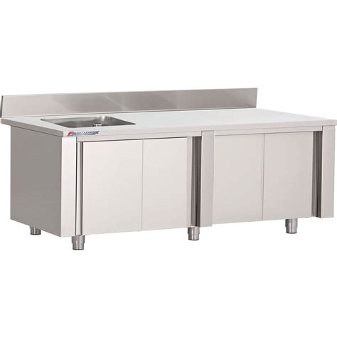 Table Armoire Inox Centrale Du Chef Vier P X H Mm Po