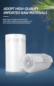 Shockproof Inflatable Air Column Wrap Bubble Roll 30 Recyclable