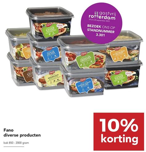 Fano Diverse Producten G Aanbieding Bij Zegro