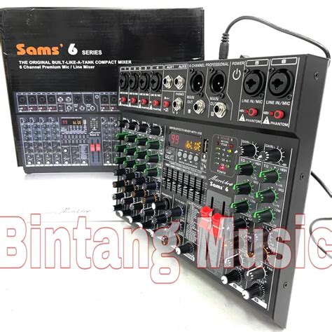 MIXER MICROVERB SAMS6 ORIGINAL SAMSON 6 Channel Microverb Sams 6