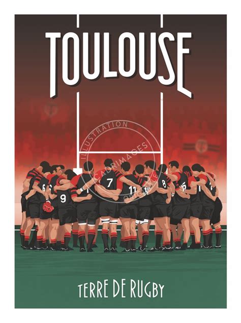 Affiche De Rugby Touche Toulouse Toulouse D S