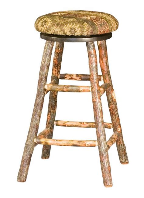 Rustic Hickory Bar Stool From Dutchcrafters Amish Furniture