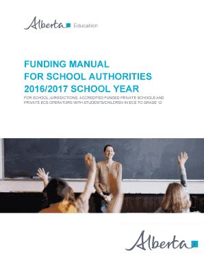 Fillable Online Education Alberta Picture As Pdf 2016 2017 Funding