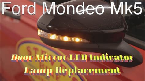 Ford Mondeo Mk5 Door Mirror LED Indicator Lamp Replacement YouTube