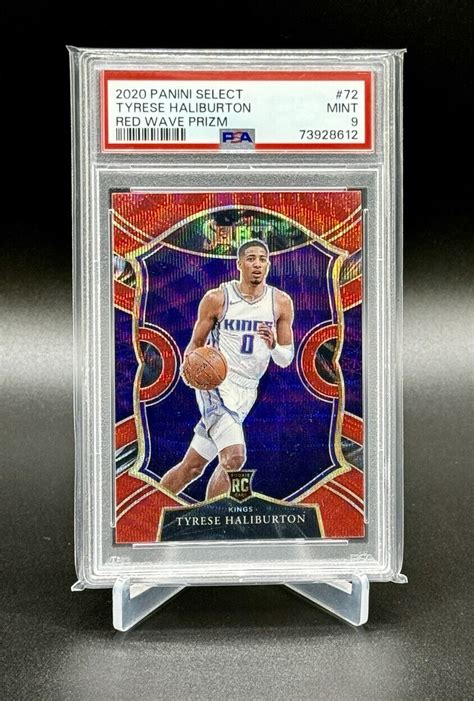 2020 21 Select Tyrese Haliburton Concourse Red Wave Prizm Rookie 72