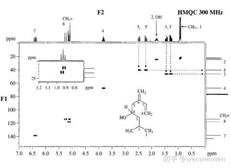 Nmr综合解析分享——1h 13c Dept Noe Cosy Hsqc Hmbc 29si 19f 31p所表达的结构信息 知乎