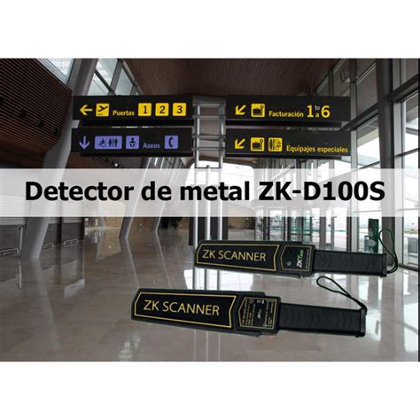 Zkteco D S Detector De Metales Port Til Bater A De Litio