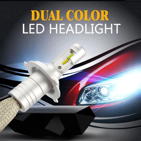 Auto Led Light Dual Color H H H H H Car Driving