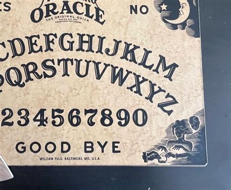 Antique William Fuld Ouija Board Mystifying Oracle And Planchette Ebay