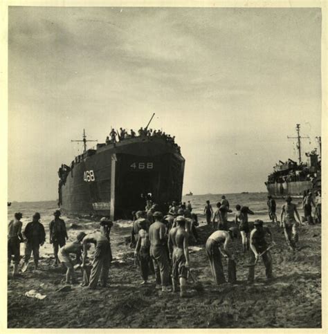 Macarthur Lands At Luzon The Philippines 1945 Behind The Picture