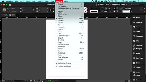 Tutorial Indesign Menús Y Ventanas Para Principiantes Domestika