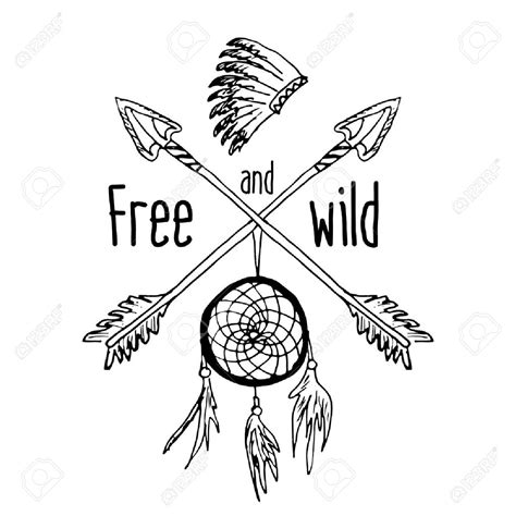 Native American Arrow Drawing at GetDrawings | Free download