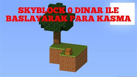 SKBLOCK SIFIRDAN BAŞLAYARAK PARA KASMA TAKTİKLERİ SKYBLOCK