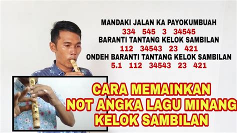 Bansi Lagu Kelok Sambilan Not Angka Lagu Minang Instrumen Bansi