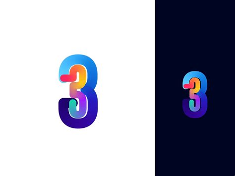 number 3 logo | modern logo | number 3 by TM BRAND on Dribbble