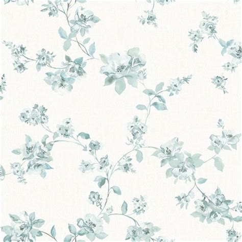 3115-24480 | Cyrus Teal Floral | Wallpaper Boulevard