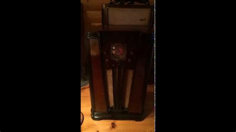 Restored 1936 Silvertone Console Radio Youtube