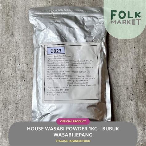 Jual House Wasabi Powder 1kg Bubuk Wasabi Jepang Shopee Indonesia