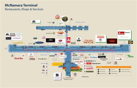 Detroit Airport Food Map - Map Pasco County