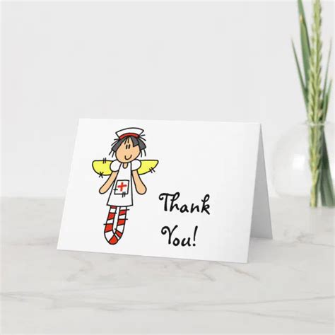 Nurse Angel Thank You Card Zazzle