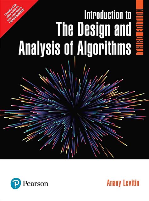 Introduction To The Design And Analysis Of Algorithms Anany Levitin 9789332585485