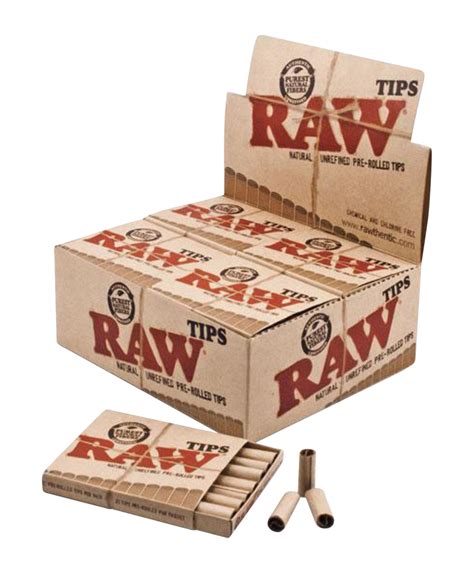 Raw Pre Rolled Tips 21 Tips Per Pack 20 Pack