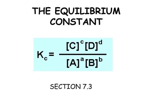 Ppt The Equilibrium Constant Powerpoint Presentation Free Download Id3708029