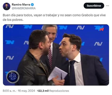 Tras El Duro Cruce En A Dos Voces Ramiro Marra Le Dedic Una Picante