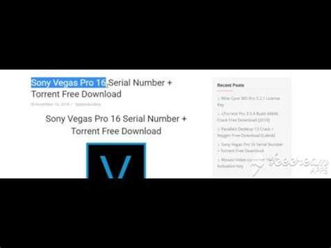 Sony Vegas Pro Serial Number Paseealive