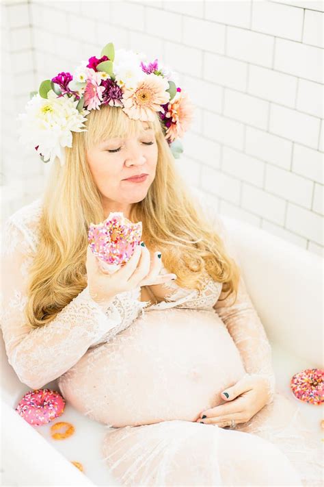 My Donuts Milk Bath Maternity Photoshoot Salty Canary