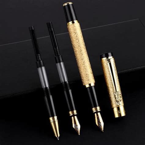 Amaxiu Luxury Fountain Pen Set With 3 Different Nibs Iridium Extra