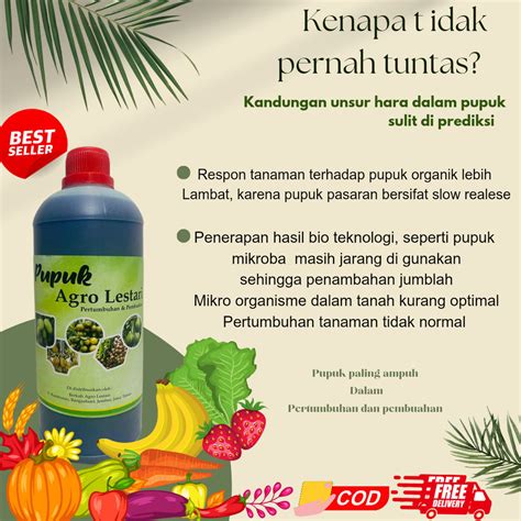 Jual Pupuk Agro Lestari Liter Bisa Cod Pupuk Organik Cair Penyubur