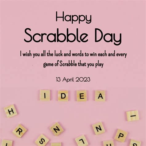 Copy Of Scrabble Day National Scrabble Day Postermywall