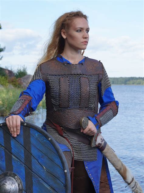 Lagertha Leather Armor Viking Women Breastplate LARP And Etsy