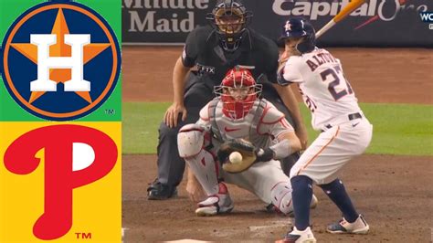 Astros Vs Phillies World Series [game 1] October 28 2022 Mlb Highlights Mlb Season 2022