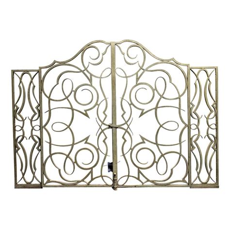 1930s Wrought Iron Arched Gate Door For Sale At 1stdibs 1930s Garden