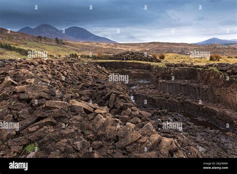 Ireland,Connemara Heritage Centre, peat bog Stock Photo - Alamy