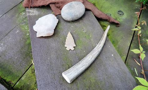 Abo Flint Knapping Starter Kit Leather Flint Arrowhead Etsy