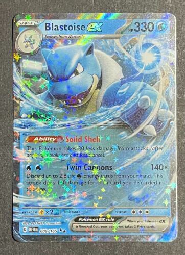 Pok Mon Tcg Blastoise Ex Scarlet Violet Double Rare