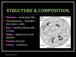 Thrombocytes Structure