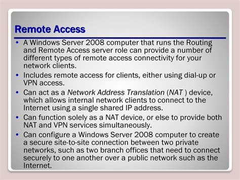 Configuring Routing And Remote Access Rras And Wireless Networking