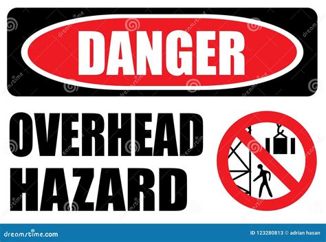 Danger Overhead Crane Symbol Sign Vector Illustration Isolate On