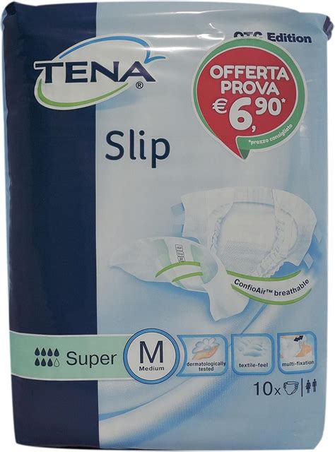 Tena Slip Super Pannolini Mutandina Taglia M 10 Pannolini Amazon De