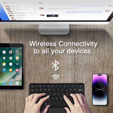 Wireless Bluetooth Touchpad Keyboard for Phone / Tablet / Laptop