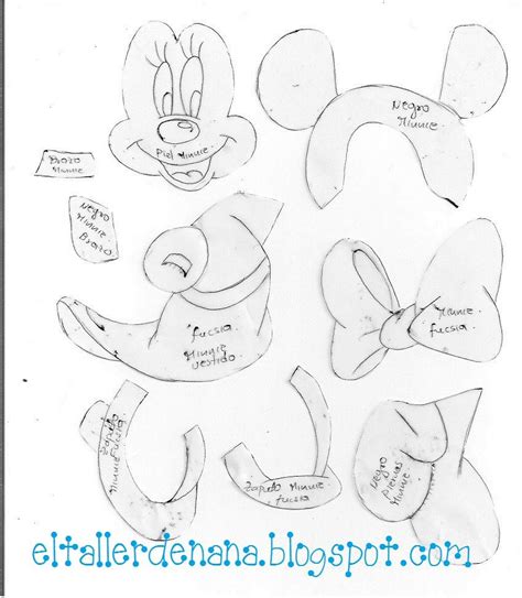 Para Imprimir La Minnie Moldes De Baby Mouse Imagui Molde De Minnie